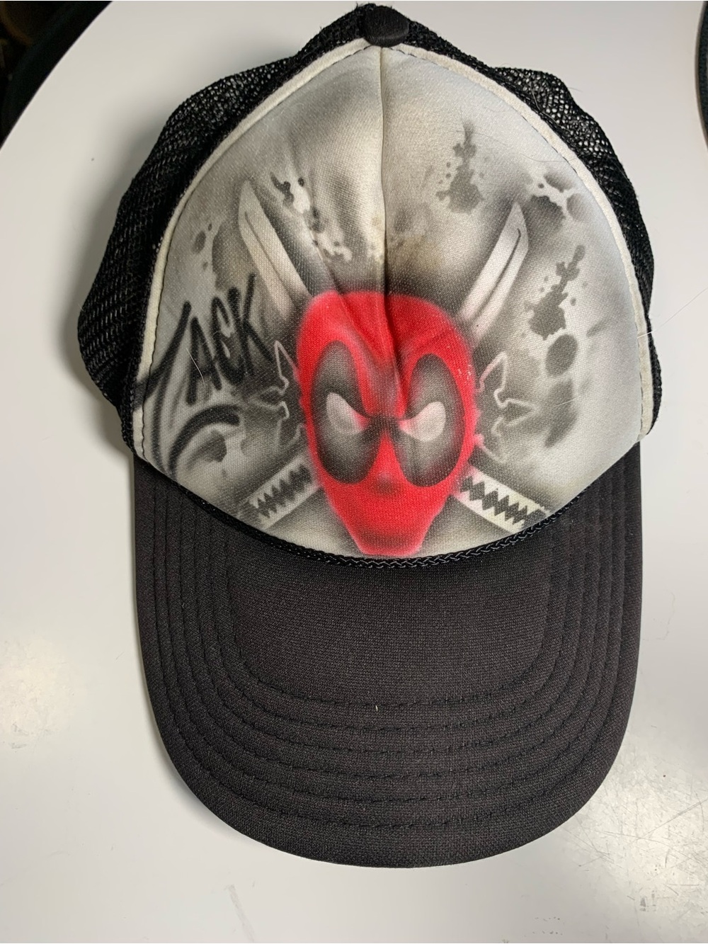 Red Graphic Trucker Hat - Unbranded